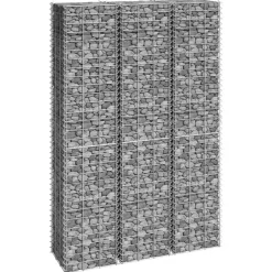 Korotetut kivikorit 3 kpl 30x30x50 cm rauta