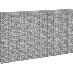 Korotetut kivikorit 3 kpl 30x30x50 cm rauta