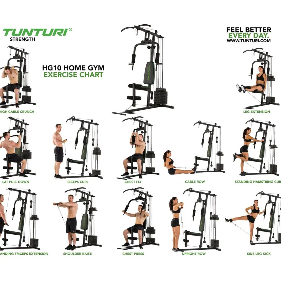 Kotikuntosali Tunturi HG10 Home Gym 45 kg