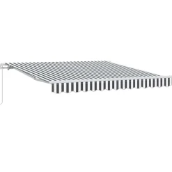 Käsin kelattava markiisi antrasiitti/valkoinen 300x250 cm (16038)