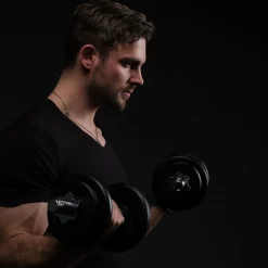 Käsipainosetti salkussa Fit'n Shape 2 kpl säädettävät 20 kg