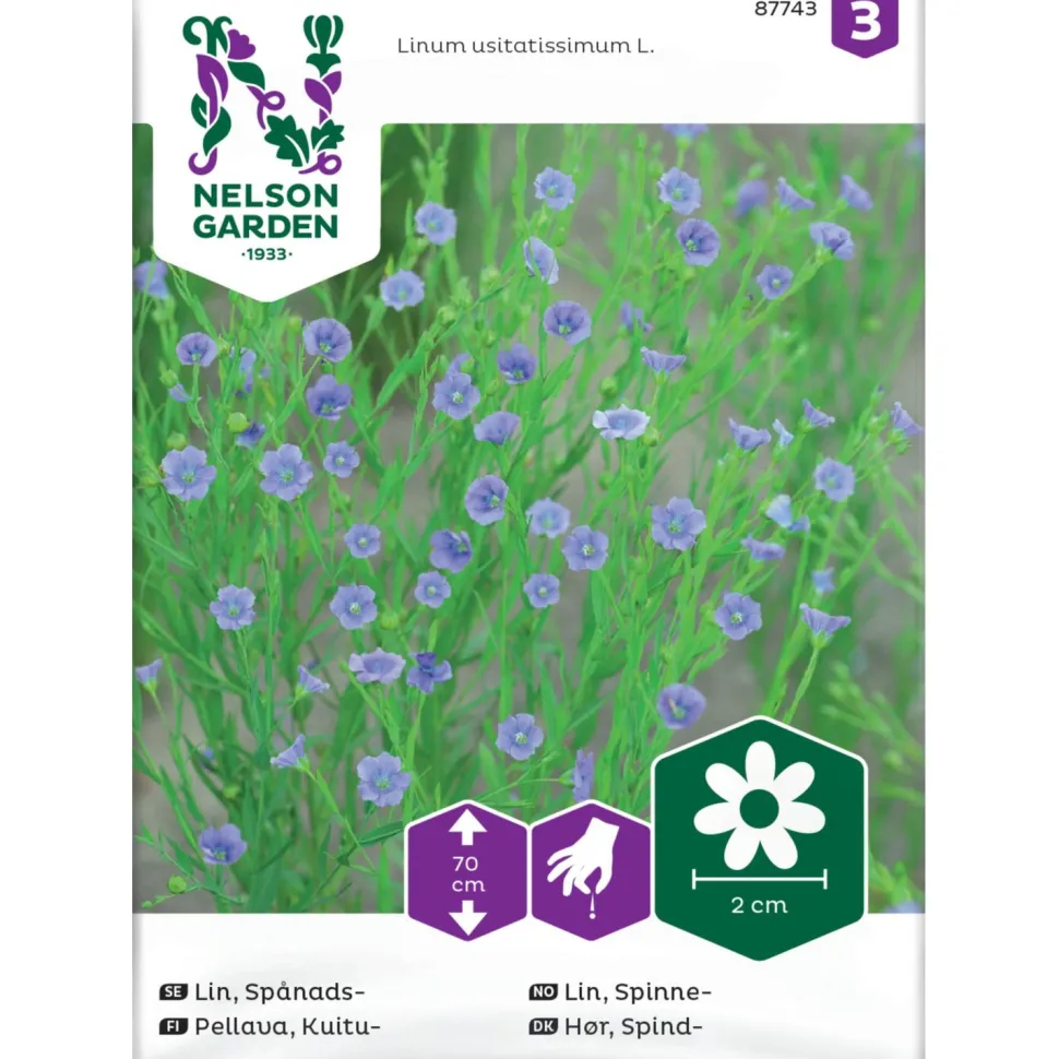 Kuitupellava Nelson Garden, siemenet