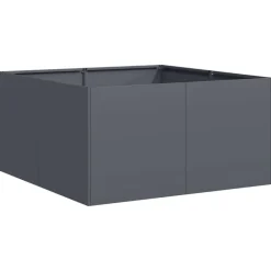 Kukkalaatikko antrasiitti 80x80x40 cm kylmävalssattu teräs (60740)