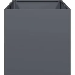 Kukkalaatikko antrasiitti 40x80x40 cm kylmävalssattu teräs (60733)