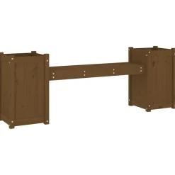 Kukkalaatikkopenkki hunajanruskea 180x36x63 cm, mänty