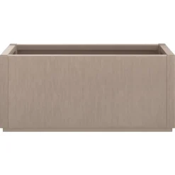 Kukkalaatikko puutarhaan vaaleanruskea 80x36x35 cm PP (68778)