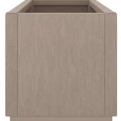 Kukkalaatikko puutarhaan vaaleanruskea 80x36x35 cm PP (68778)