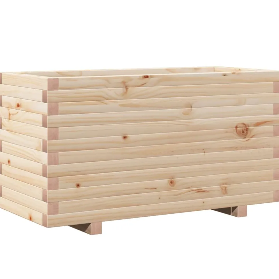 Kukkalaatikko puutarhaan 90x40x49,5 cm täysi mänty (47373)