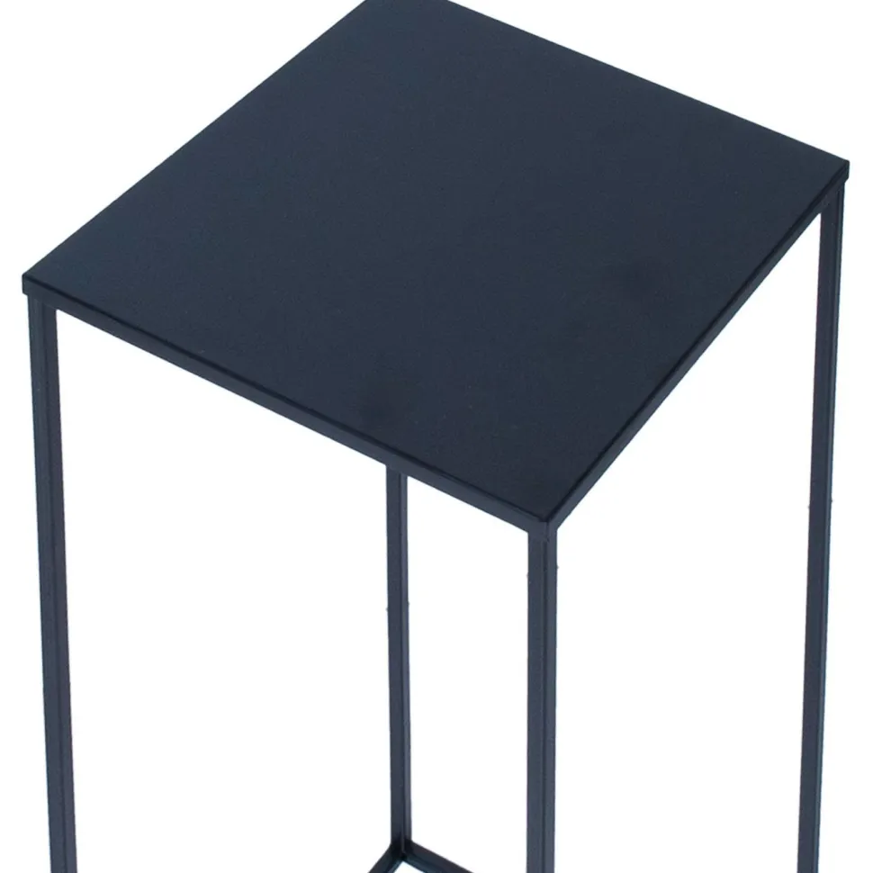Kukkateline Home4You DEIA CHI L 25x25xK70 cm, musta