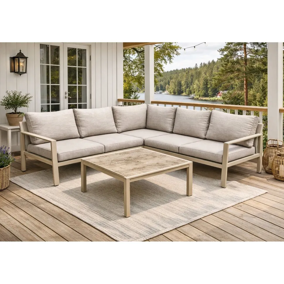 Kulmasohvaryhmä Baltic Garden Palermo, beige