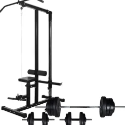 Kuntolaite levytanko- ja käsipainosarjalla 60,5 kg