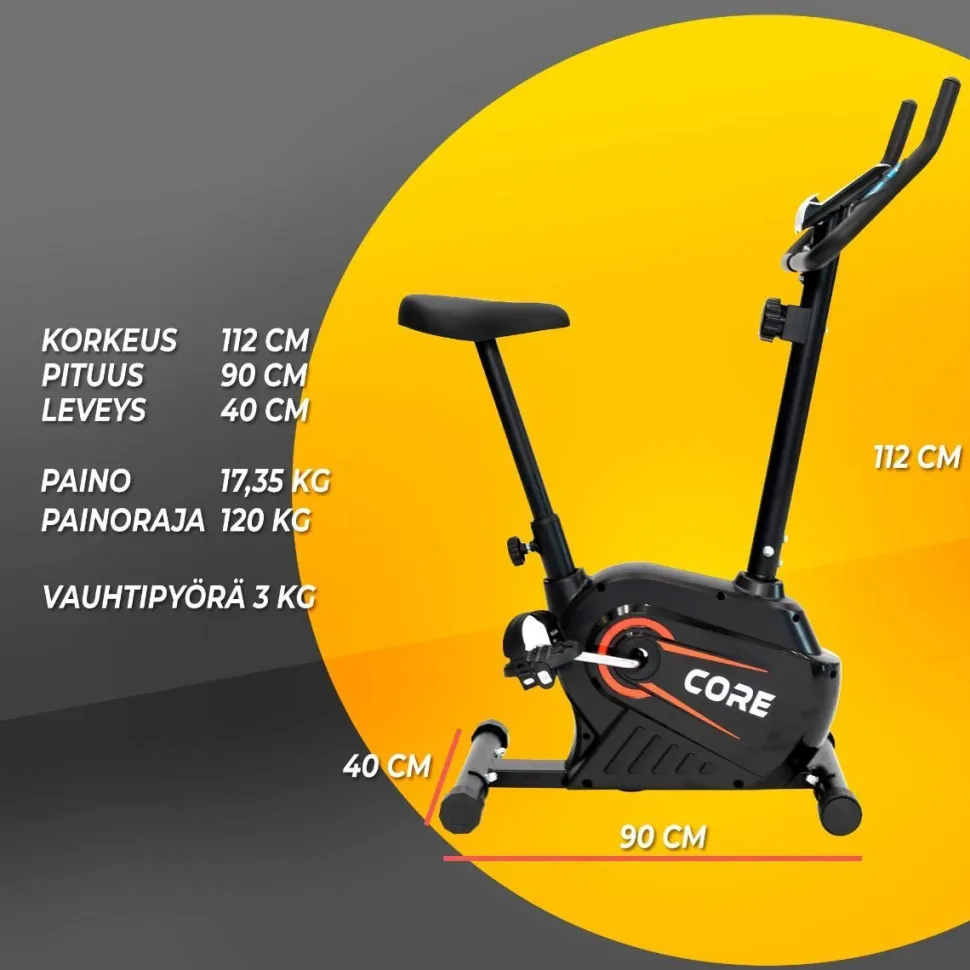Kuntopyörä Core 3 kg magneettivastuksella