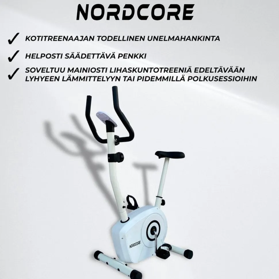 Kuntopyörä Nordcore Core 400, valkoinen