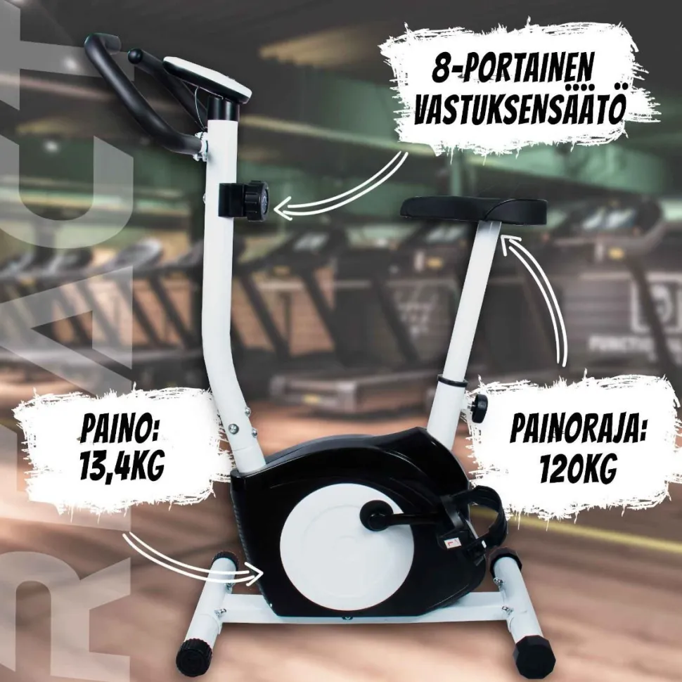 Kuntopyörä React magneettivastus max. 100 kg
