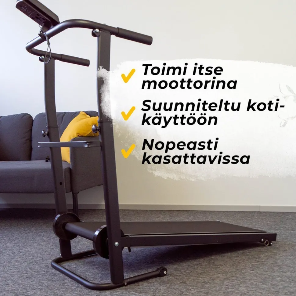 Kävely-/juoksumatto React musta