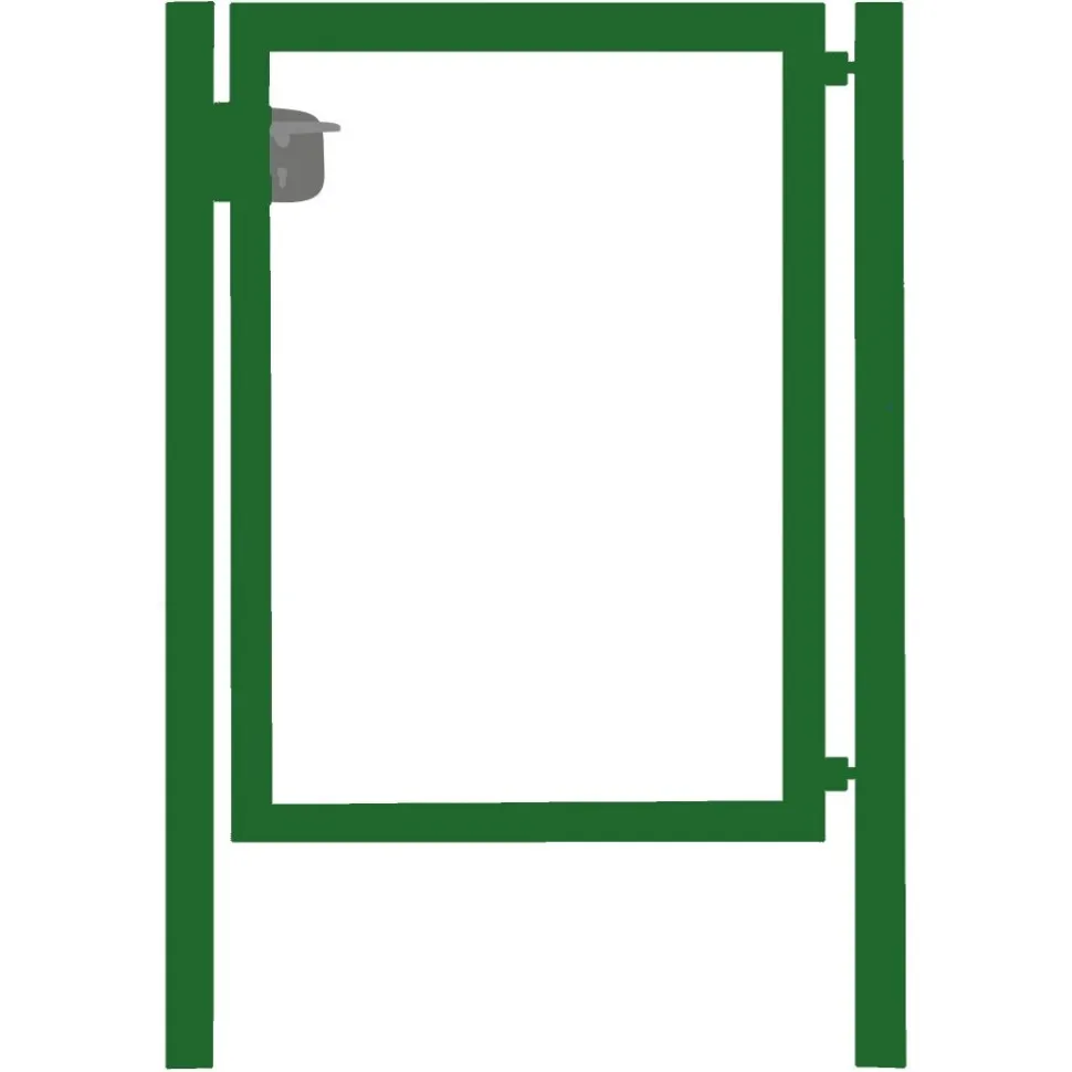 Käyntiportin runko AB Polar, korkeus 95cm, leveys 100cm, Locinox lukko, harmaa