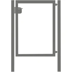 Käyntiportin runko AB Polar, korkeus 95cm, leveys 100cm, Locinox lukko, harmaa