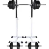 Kyykkyteline levytanko- ja käsipainosarjalla, 60.5kg