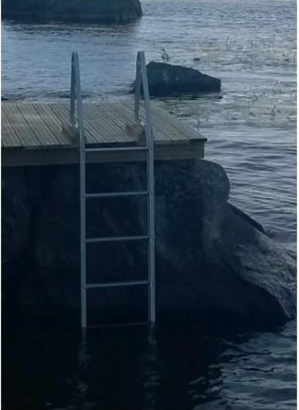 Laituritikkaat 7 askelmaa 195 cm anodisoitu alumiini