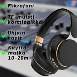Langattomat sankakuulokkeet Kuura Kuura Bass Black