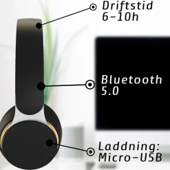 Langattomat sankakuulokkeet Kuura Kuura Bass Black