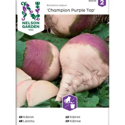Lanttu Nelson Garden Champion Purple Top, siemenet