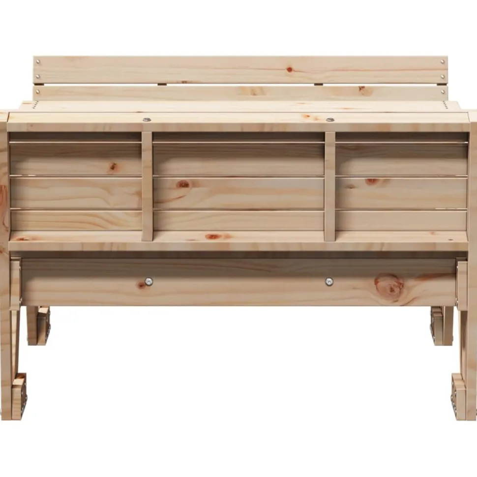 Lasten piknikpöytä 88x122x58 cm, eri materiaaleja ja värejä (33989)