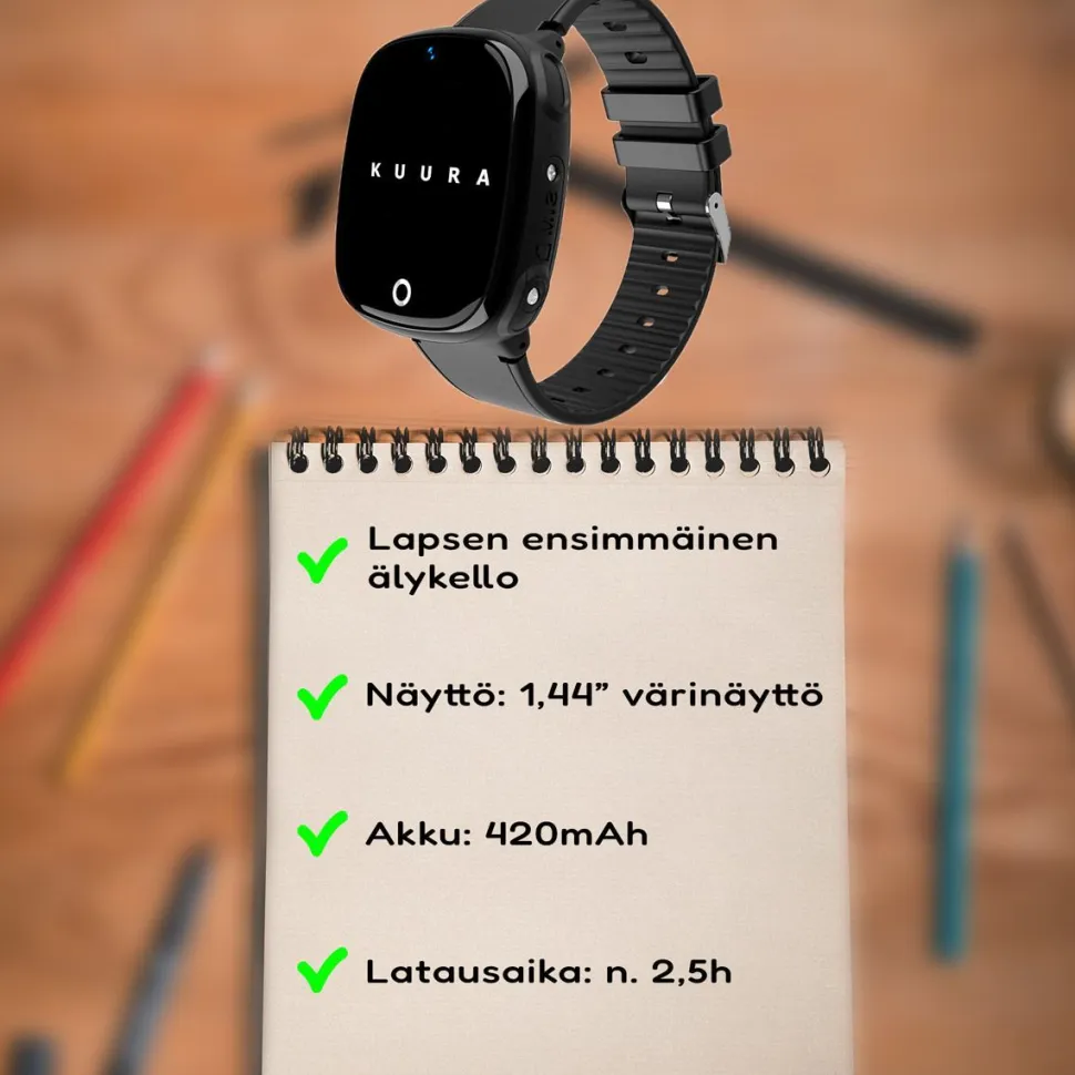 Lasten älykello Kuura K1 sininen