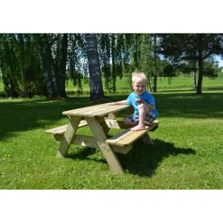 Lasten pöytäryhmä Palmako Lisbet 90x89x50cm valkoinen