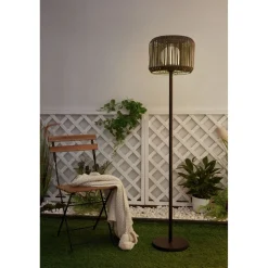 Lattiavalaisin aurinkokennolla Paulmann Pauleen Solar Elegance, IP44, 3000K, musta/harmaa