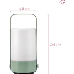 LED-lyhty Paulmann Pauleen Mobile Charm, 3000K, harmaa/vihreä