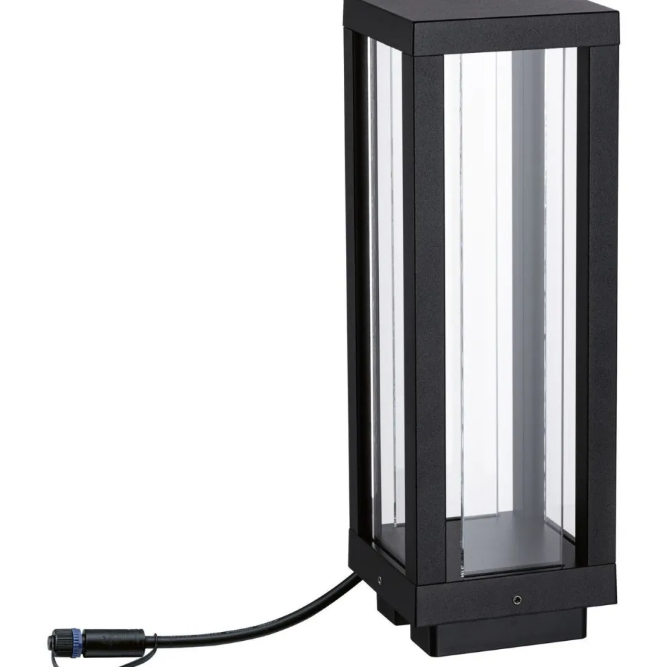 LED-lyhty Paulmann Plug & Shine Classic, 30cm, Smart Home Zigbee 3.0, IP44, RGBW, antrasiitti