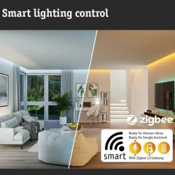 LED-lyhty Paulmann Plug & Shine Classic, 30cm, Smart Home Zigbee 3.0, IP44, RGBW, antrasiitti