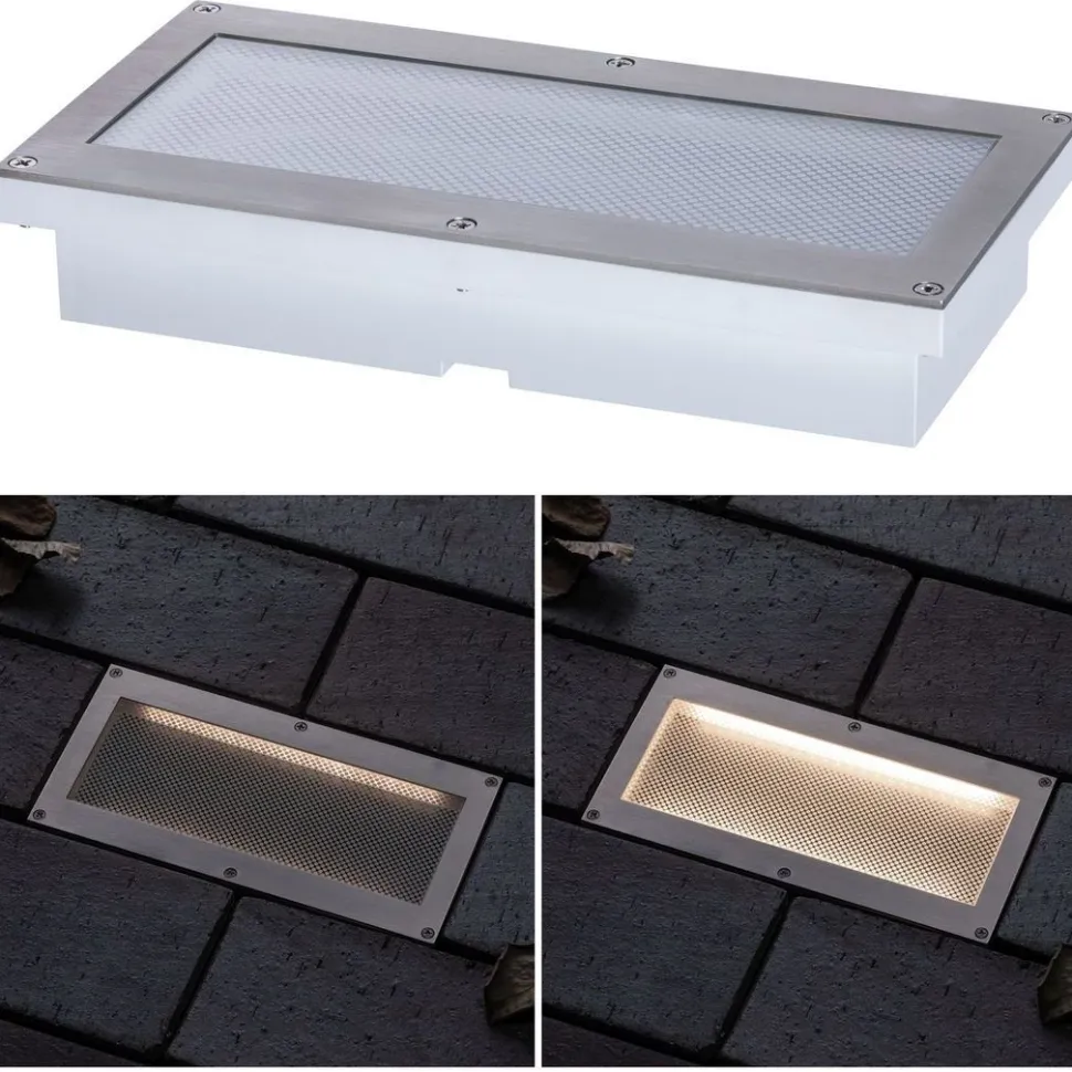 LED-maavalaisin aurinkokennolla Paulmann Aron, IP67, 3000K, liiketunnistin, valkoinen