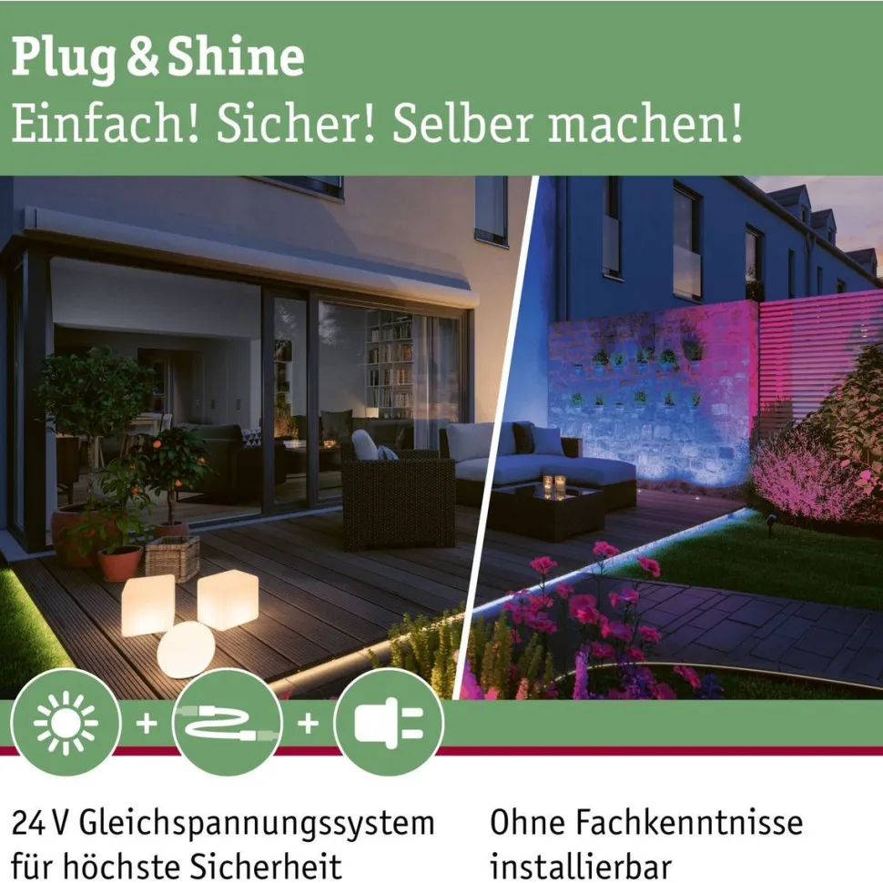 LED-Maavalaisin Paulmann Plug & Shine 2W Ø70mm upotettava
