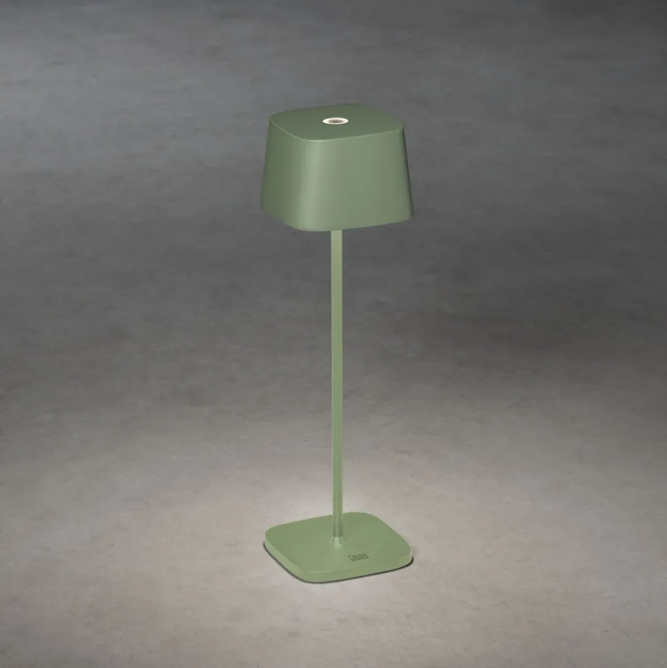 LED-pöytävalaisin Konstsmide Lounge Capri 7814-960, ladattava, terrakotta