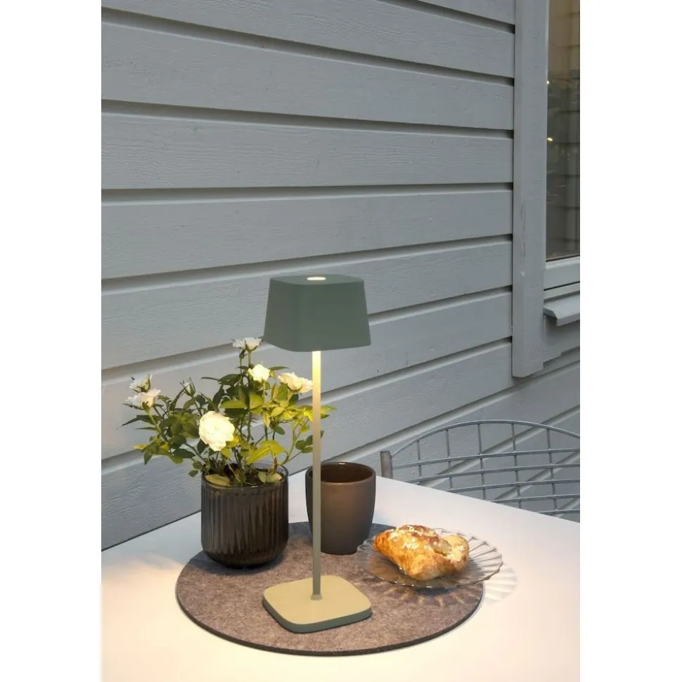 LED-pöytävalaisin Konstsmide Lounge Capri 7814-960, ladattava, terrakotta