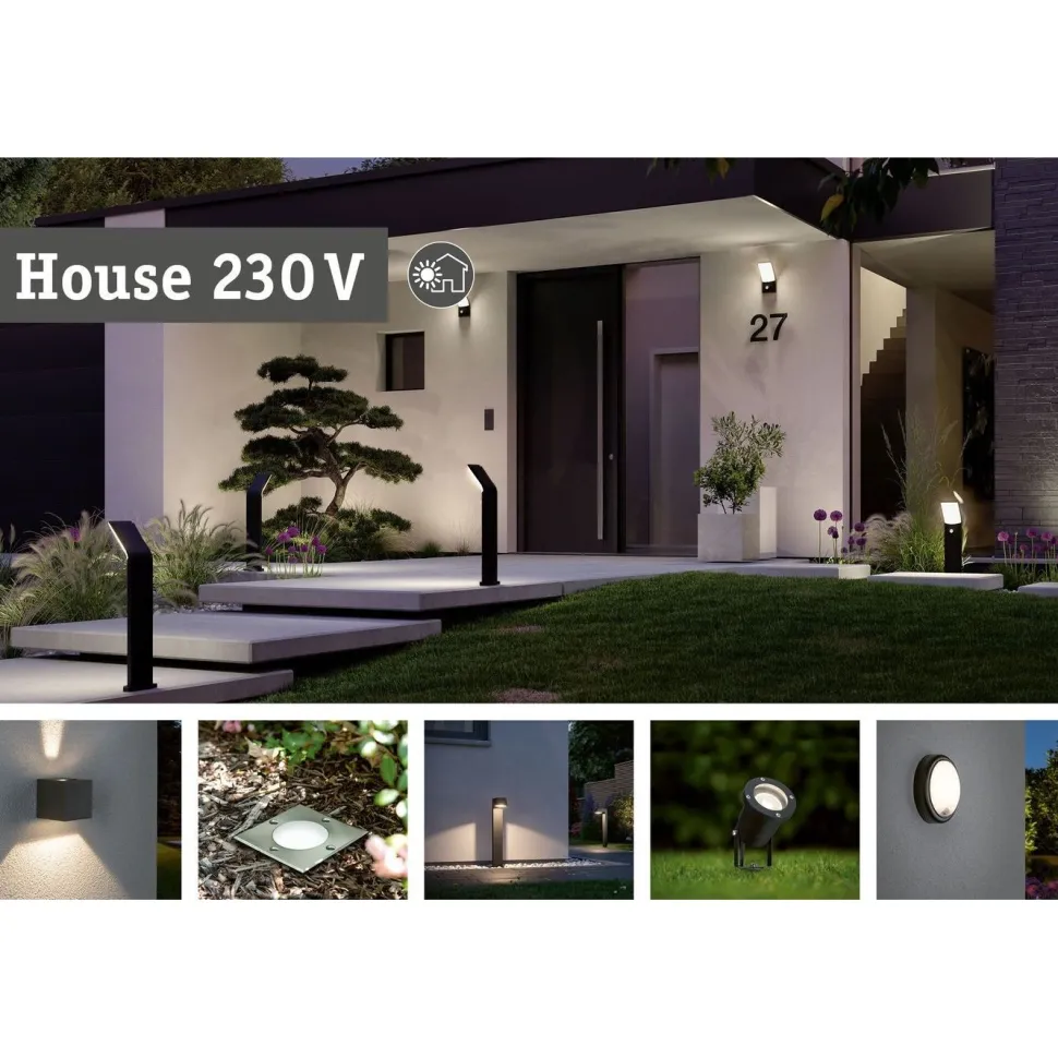 LED-terassivalaisin, IP65, 110mm, 2200K, rst
