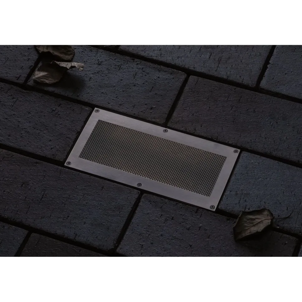 LED-terassivalaisin liiketunnistimella Paulmann Brick, IP67, 20x10cm, 3000K, alumiini