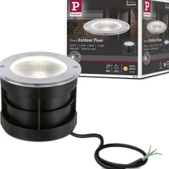 LED-terassivalaisin Paulmann Floor, IP67, 12cm, 3000K, rst