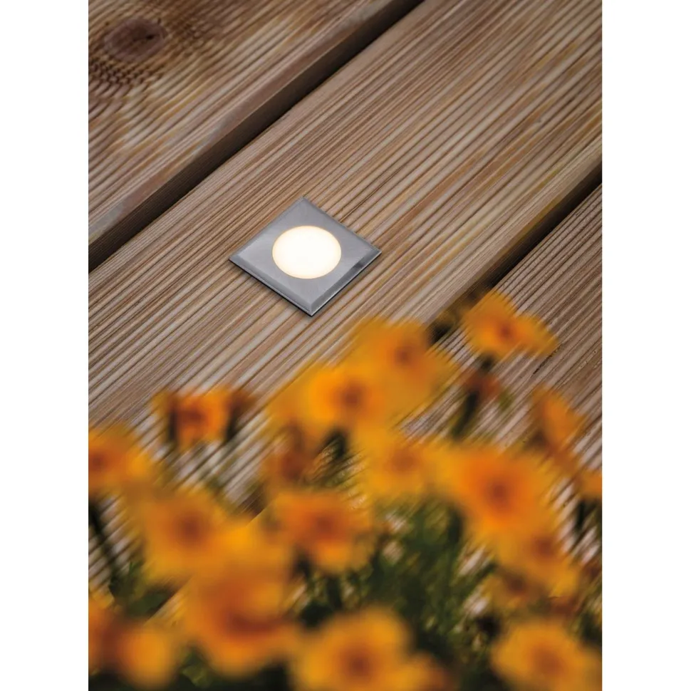 LED-terassivalaisin Paulmann House, IP67, 50x50mm, 3000K, 2W, 60lm, rst