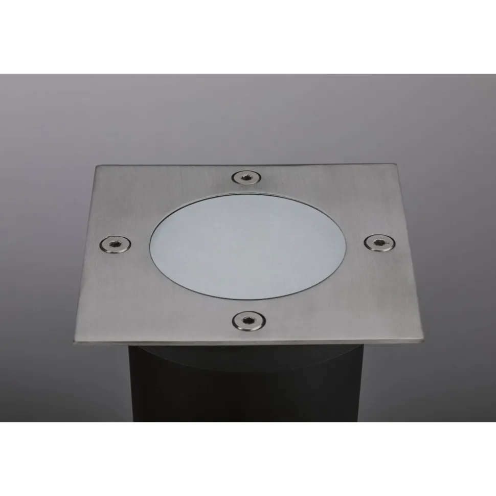 LED-terassivalaisin Paulmann Plug & Shine Floor, IP65, 3000K, 3.6W, ruostumaton teräs