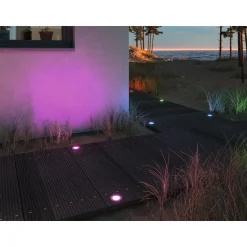 LED-terassivalaisin Paulmann Plug & Shine Floor, Smart Home Zigbee 3.0, IP67, RGBW+, 2W, rst