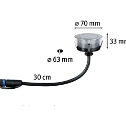 LED-terassivalaisin Paulmann Plug & Shine Floor, Smart Home Zigbee 3.0, IP67, RGBW+, 2W, rst
