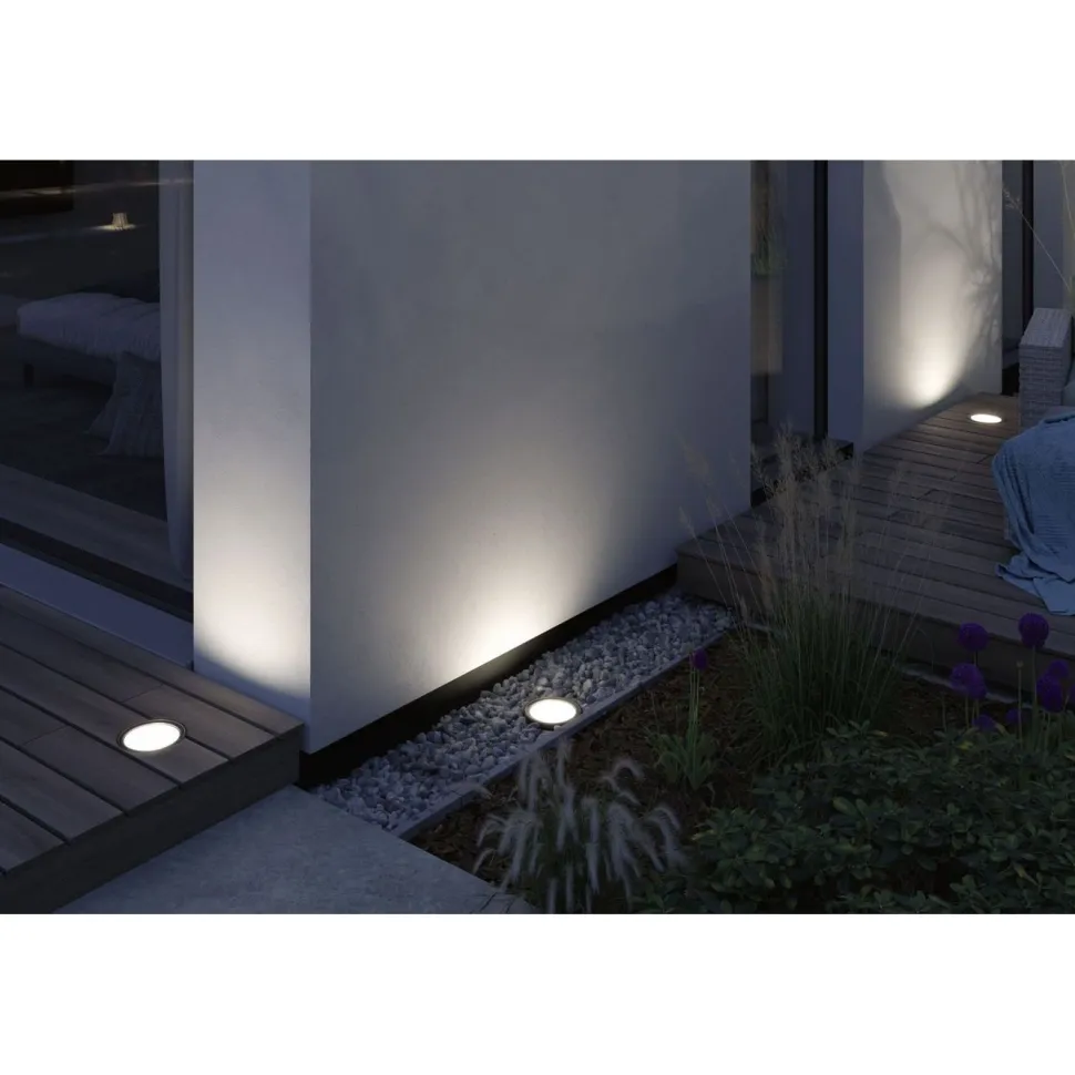 LED-terassivalaisin Paulmann Plug & Shine Ocos, IP67, 3000K, antrasiitti