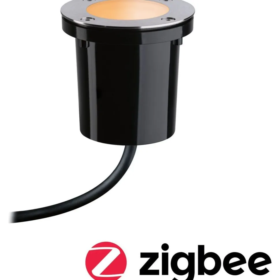 LED-terassivalaisin Paulmann Plug & Shine, Smart Home Zigbee 3.0, IP65, säädettävä värilämpötila, musta