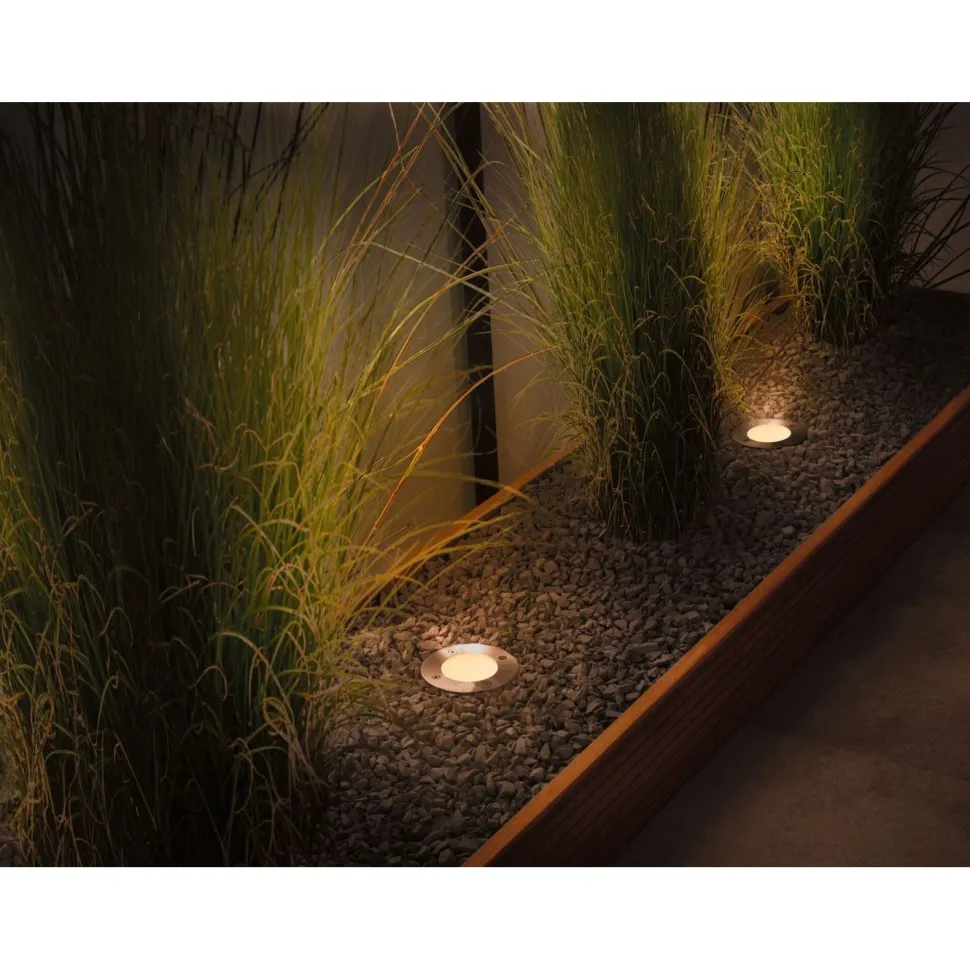 LED-terassivalaisinsarja Paulmann Plug & Shine Floor, IP67, 2200K, 3x4.5W, antrasiitti