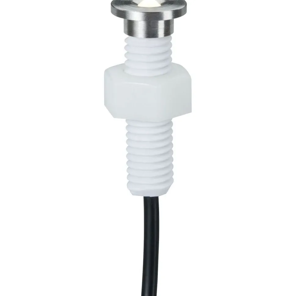 LED-terassivalaisinsarja Paulmann Plug & Shine MicroPen II, 5-osainen, IP67, 3000K, hopea
