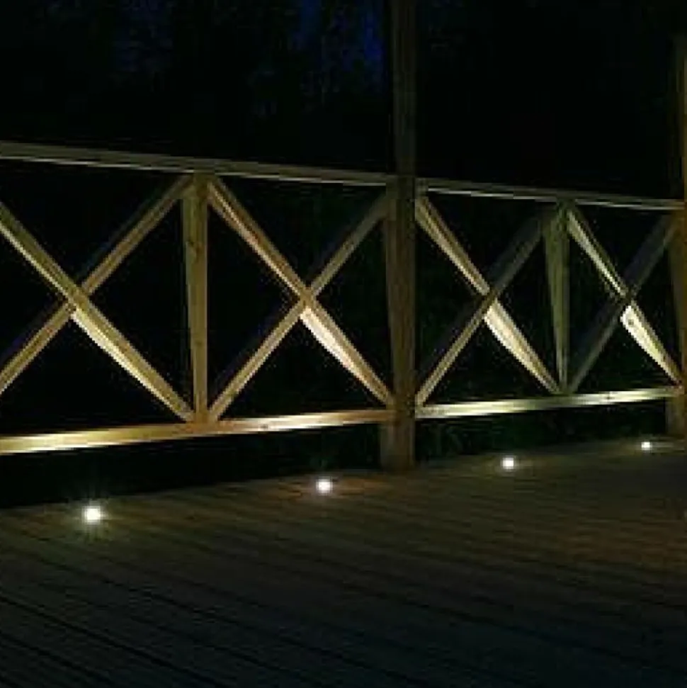 LED-terassivalosarja LED Energie 4x0,4W IP65/44 3000K hämäräkytkin