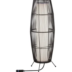 LED-ulkovalaisin Paulmann Plug & Shine Basket, 60cm, IP44, 3000K, ruskea